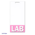Custom Name Tag MA LAB Phlebotomy Trichologist Vertical Pink Border Badge Buddy Hospital Work Accessory Office Supply