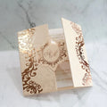 Hot Selling Wedding Invitation Card With 2 Colors Foil Hardcover Small Card and Big Envelope