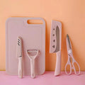Five-piece Kitchen and Household Multi-purpose Knife and Cutting Board Set