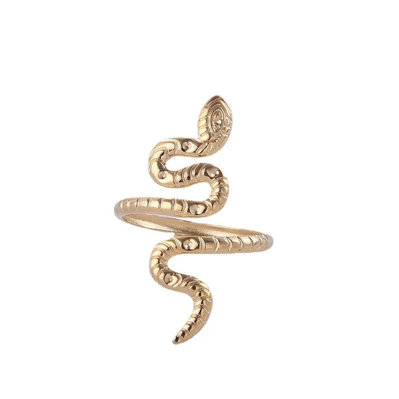 Beimai OEM Opening Stainless Steel Snake Fine Jewelry Rings