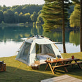 Waterproof Windproof Auto Quick Open Beach/Camping Tent Single Four Side Fiberglass Oxford Outdoor Camping Pop-Up Tent