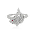 Animal Design Jewelry Dolphin Cubic Zircon CZ 925 Sterling Silver Jewelry Cute Beautiful Rings of Girls