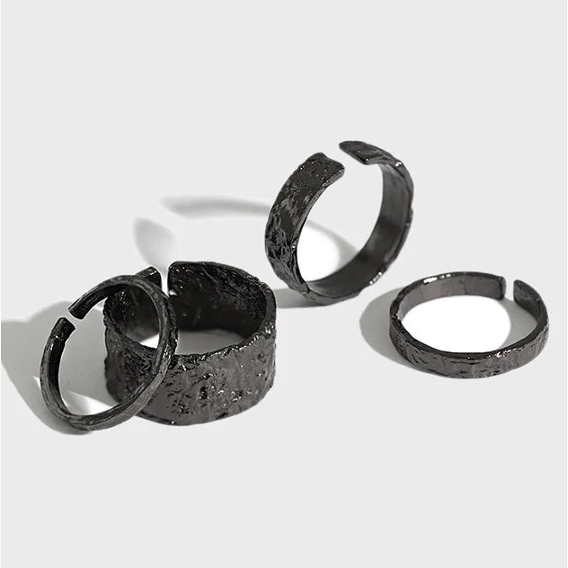 Fold Texture Multiple Sizes Design Jewelry S925 Sterling Silver High Quality Rings for Women