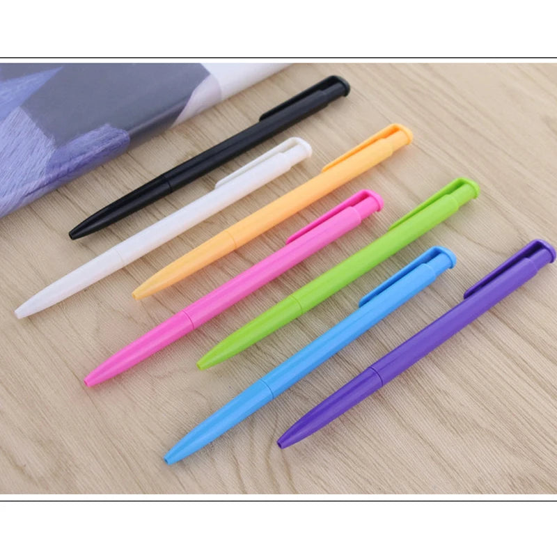 Promotional Click Ballpoint Pens | Custom Printed Plastic Pens Blue/Black/Multi-Colored Ink 1.0mm Writing Width for Business