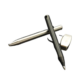 EDC Titanium Black Color Gun Metal Bolt Action Ballpoint Pen with CNC Machining and Wire EDM