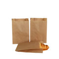 Stock Wholesale Custom Print Logo Personalized DIY Snack Biodegradable Kraft Paper Handle Bag for Food Candy Shopping Packaging