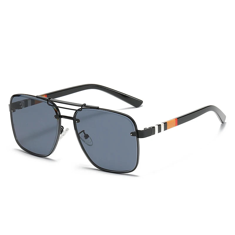 Fashion Double Bridge Anti-uv Sunglasses Shade for Unisex Retro Sun Glasses