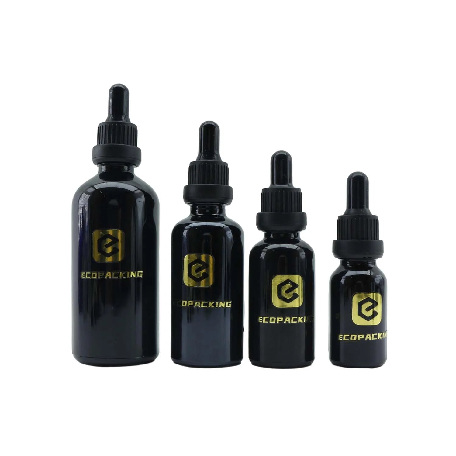 Empty Hair Oil Bottles 5ml 10ml 15ml 20ml 30ml 50ml 100ml Black Glass Dropper Bottles Wholesale