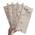 Tailai Wooden Print Height Chart Ruler Kids Bedroom Wall Decoration with Engraving Measurement Ruler for Height Tracking MegaBDM