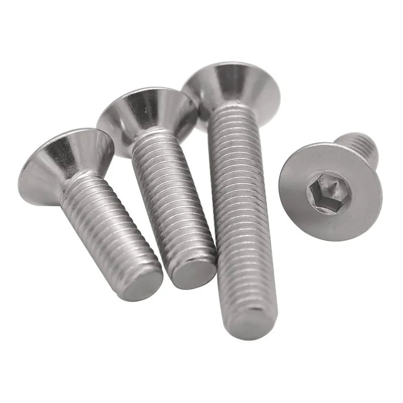 M2-M16 304 316 Stainless Steel DIN 7991 Flat Head Hex Socket Cap Screws