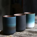 Wholesale Custom Engraved Logo 7oz Unique Scented Empty Blue Black Ceramic Candle Container