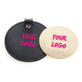 Manufacture Round One-side Smart Mirror Metal Make Up Mirror With Pu Leather Pouch Sets