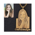 Custom Photo Necklace for Women Men Picture Necklace Personalized With Name Photo Creative Jewelry