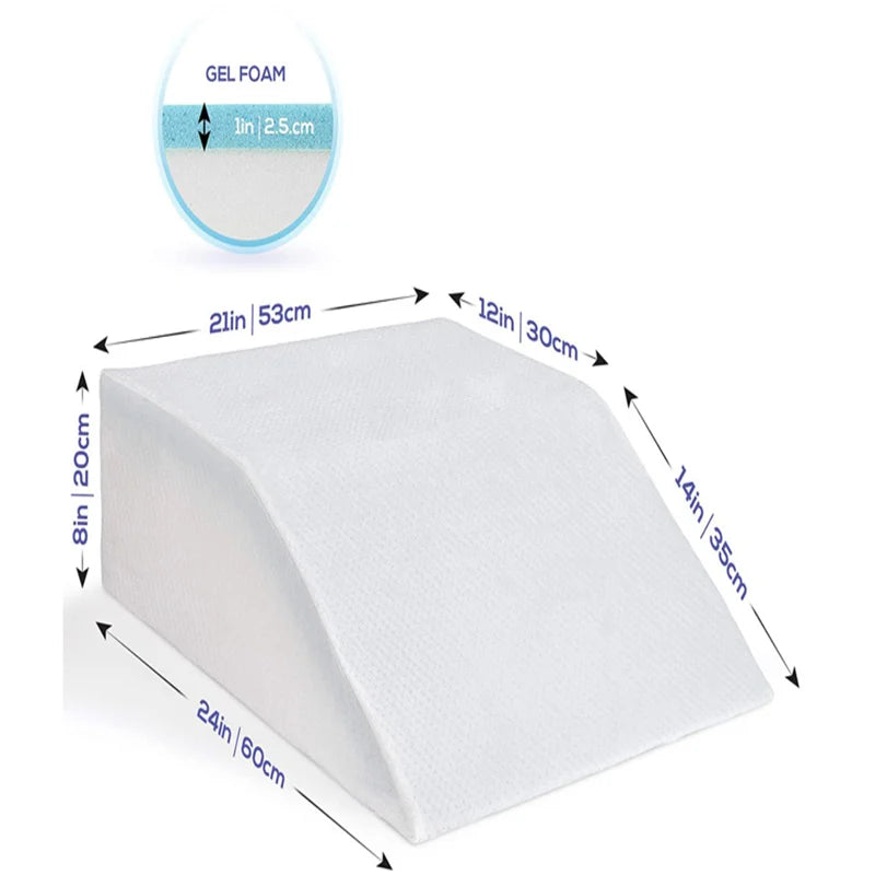 Wedge Leg Pillow Filling with Memory Foam for Leg Pain