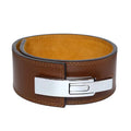 100% Leather Fitness Weightlifting Belt Genuine Leather Powerlifting Gym Belt