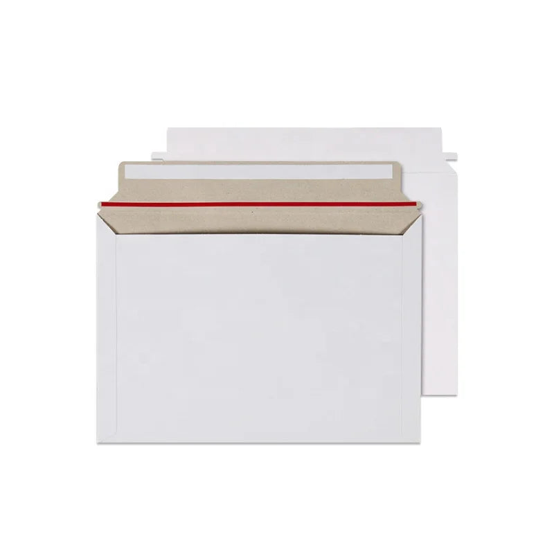 Custom Rigid Cardboard Paper Envelope Packaging for Document Shipping
