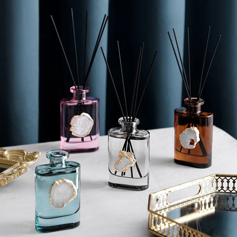 Wholesale Custom Luxury Hotel Decoration Empty Glass Bottle Reed Diffuser
