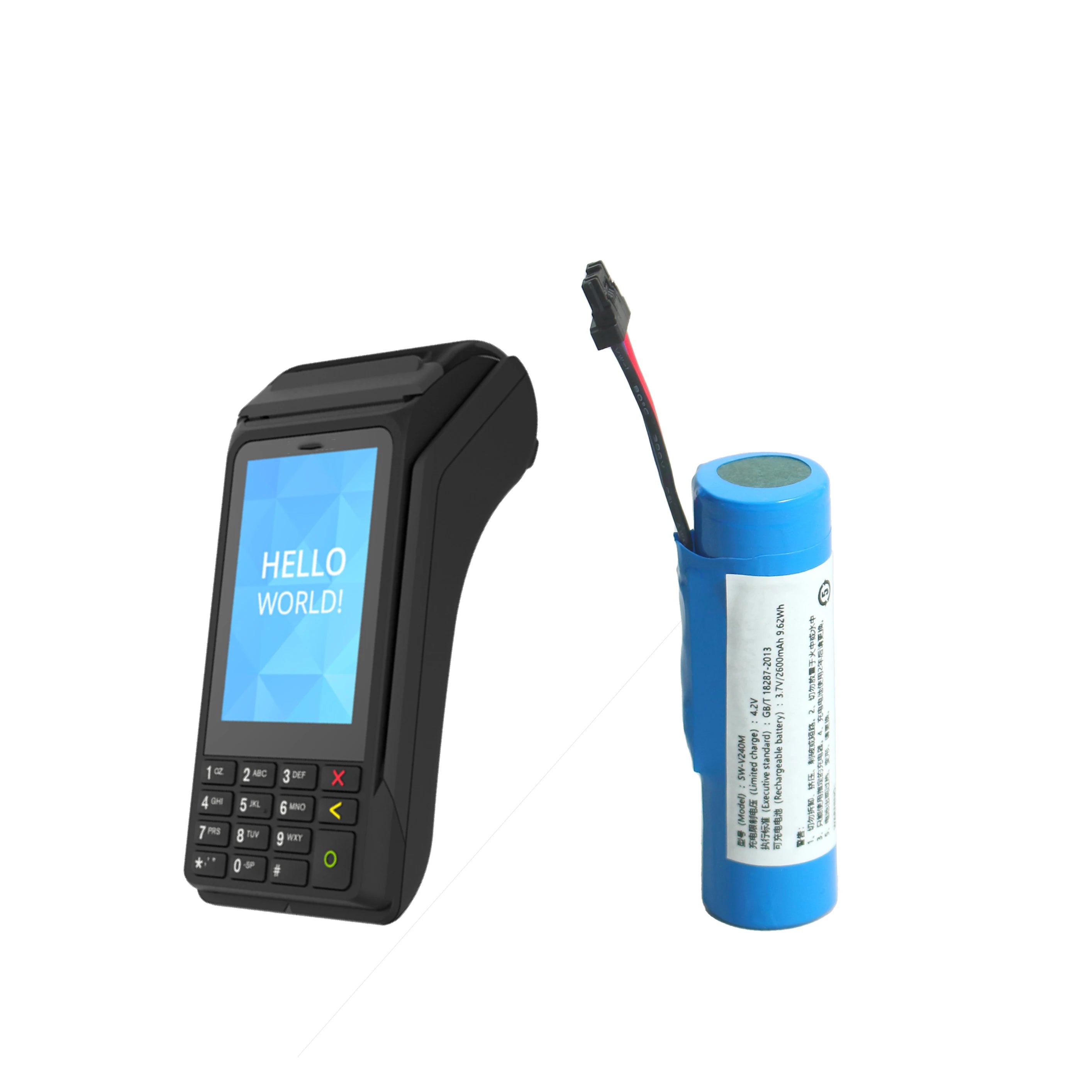 18650 Battery for VERIFONE V240m Wireless Credit Card Machine V240m SWLB Wireless Pos Terminal Li-ion Battery Pack