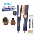 Mesky Electric Portable Blue Hair Straightener Styling Comb Household Appliance Accessories Hair Straightening