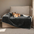 Soft Flannel Fleece Dog Cover Blanket Shaggy Warm Sherpa Fleece Pet Blanket & Throw Waterproof Throw Puppy Blanket for Dogs Cats