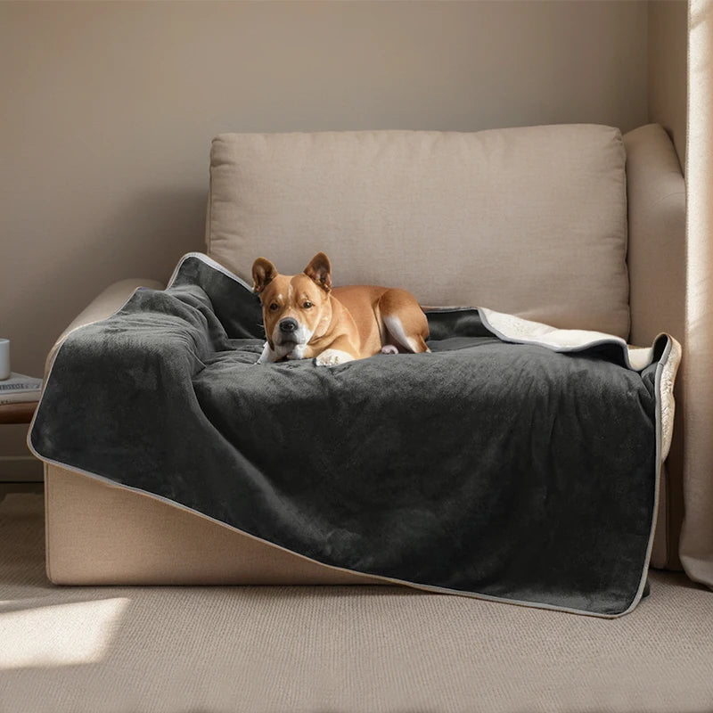 Soft Flannel Fleece Dog Cover Blanket Shaggy Warm Sherpa Fleece Pet Blanket & Throw Waterproof Throw Puppy Blanket for Dogs Cats