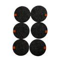 Set of Cute Round Felt Coasters Customized Heated Pads for Home Table Modern Design for Hotels