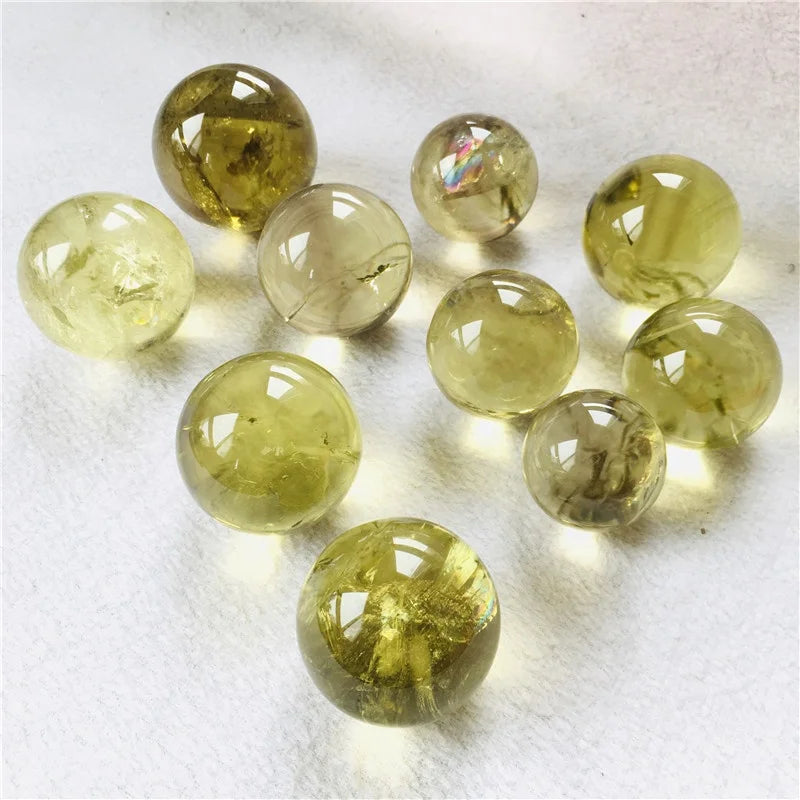 Wholesale Natural  Polished  High Quaily Crystal Stone Ball  Citrine Sphere  for Healing