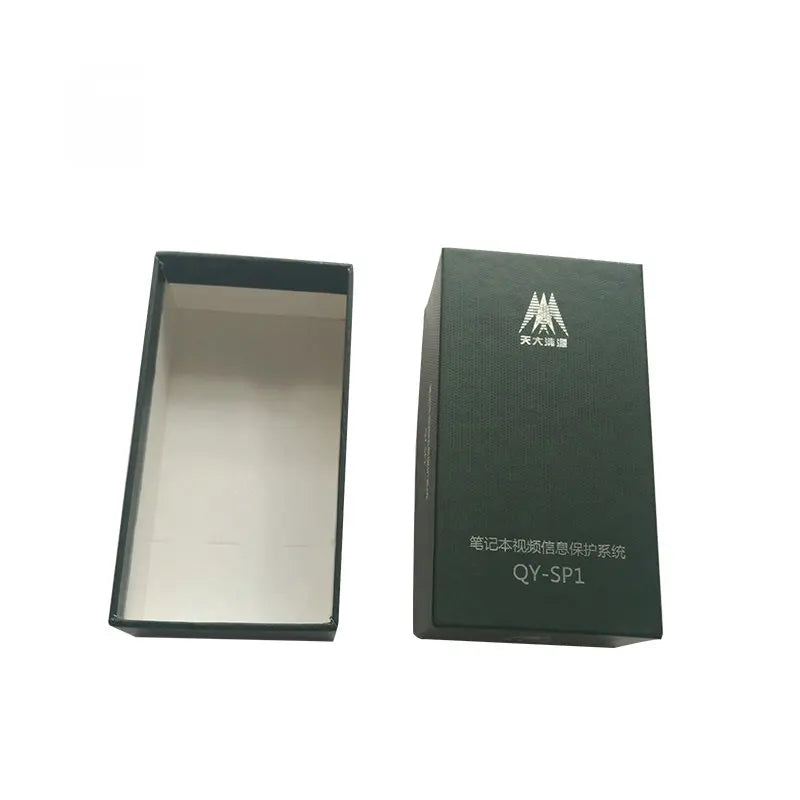 Custom Black Printed Brand Logo Electricity Gift Lid and Base  Cardboard Boxes