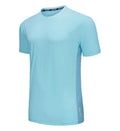 Men's Summer Plus Size Breathable Quick Dry Sporty Printed Short Sleeve Running Fitness Custom Logo Sportswear T-Shirts