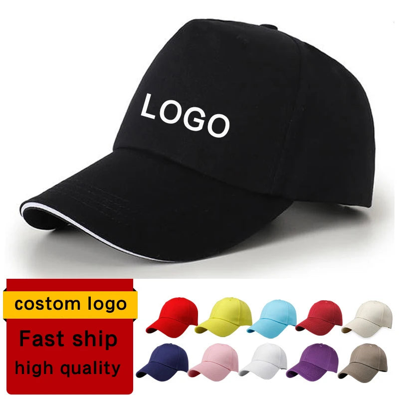 Unisex Custom Baseball Embroidered Cap Logo Professional 5 or 6 Panel Custom Sport Cap Baseball Hats