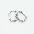 Vintage Oval Gold Hoops Earrings Women Gold Dangle for Women Minimalist Stainless Fashion Earrings Aesthetic Jewely