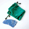 2026 Natural body Blue Spot Jasper jade stone mushroom gua sha jade stone massage tool