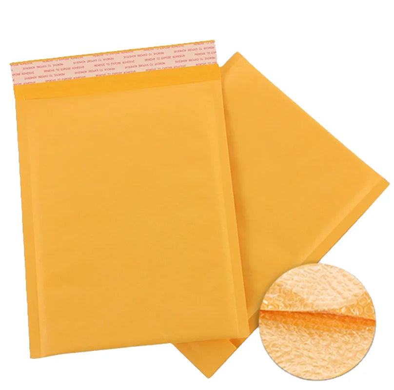 Self Seal Bubble Mailer Padded Envelope Shockproof Kraft Shipping Envelope Bag with Own Logo