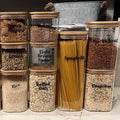 Airtight Kitchen Jar Food Storage Jar Borosilicate Glass Canister With Bamboo Lid