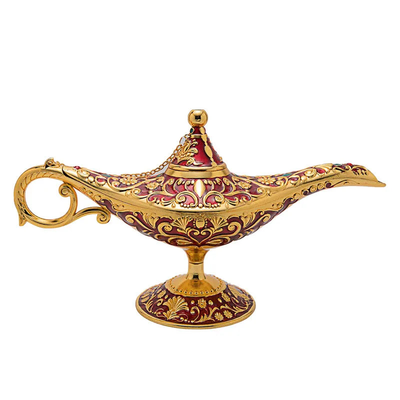 Custom Metal Crafts Home Living Room Decoration Creative European Retro Cute Enamel Color Magic Wishing Lamp