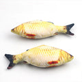 Wholesale Interactive & Movement Toys Durable Chew Mint Plush Cat Toy Grinding Teeth Simulation Fish  Cat Toy