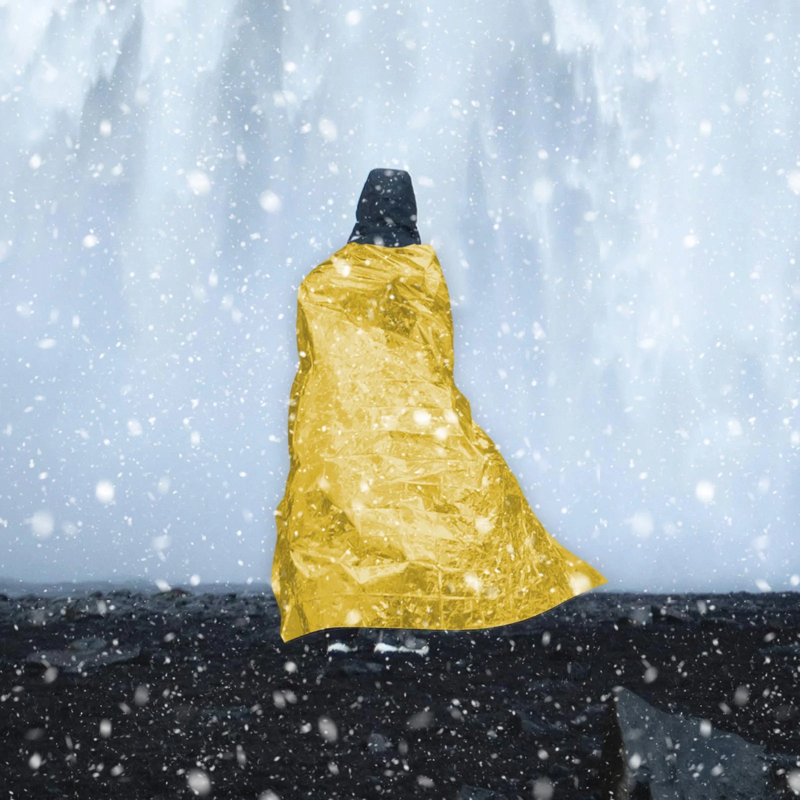 Outdoor Rescue Emergency Blanket 12um Thick Silver/Gold Warm Space Foil PE Fabric Custom Design CE Certified Waterproof Cold