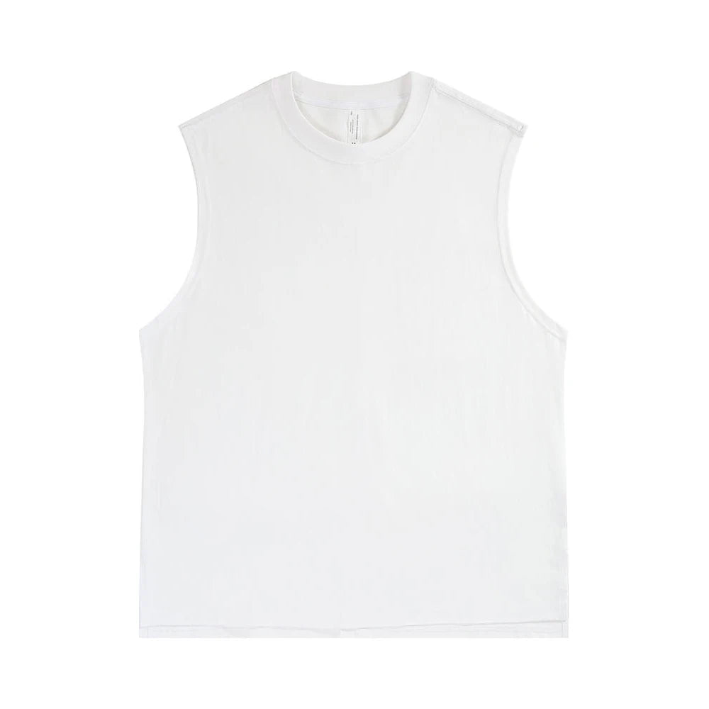 Top Seller Rightdo Premium Quality 100% Cotton Oversized 240GSM Combed High Street Sleeveless T Shirts Sports Tanktop