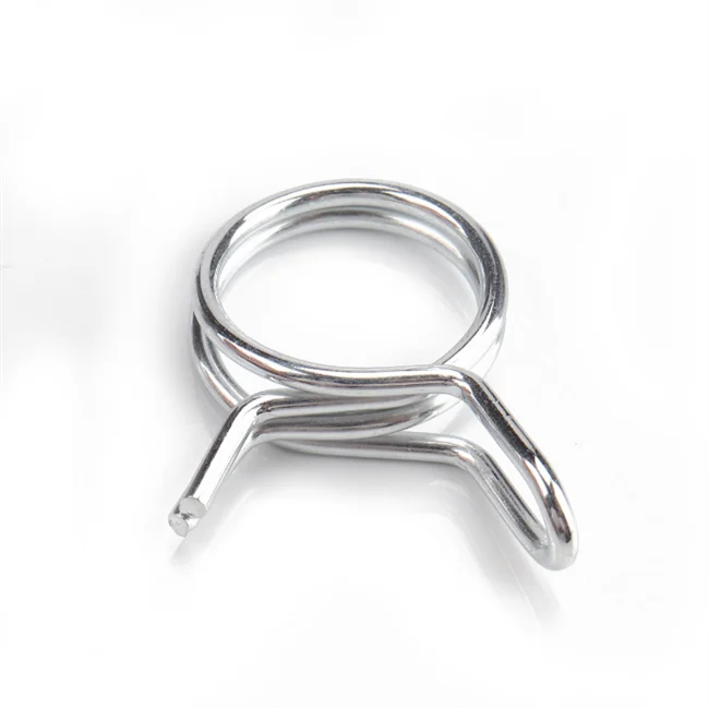 Double Ring Wire Spring Hose Clamp 304 Stainless Steel Metal Galvanized Inch Hose Fuel Line