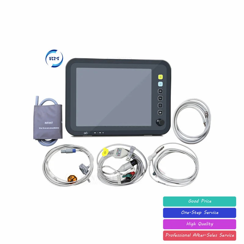 Medical Patient Monitor Etco2 Vital Sign Central Monitoring  Systems Cardiac Monitor with CE ISO