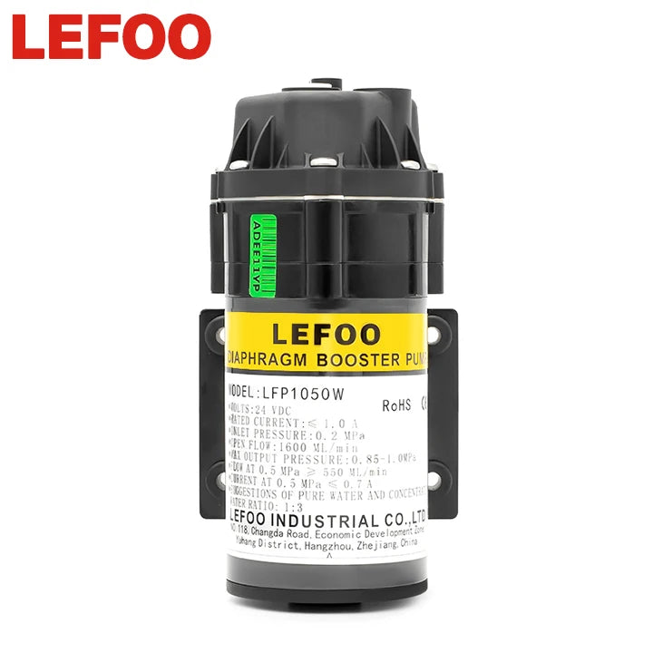 LEFOO 12v 24v Dc Water Pump DC RO Diaphragm Booster Pump for RO System for Water Treatment