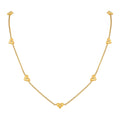 IVIAPRO Jewelry 18K Gold Plated Waterproof Stainless Steel CZ Star Hearts Chain Necklace for Women