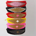 Handmade Bohemian Ethnic Style Woven Women's Bracelet Adjustable Geometric Design with Miyuki Beads Fashion Jewelry for Gifts