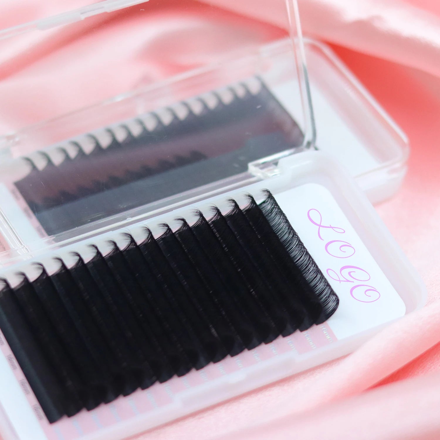 Allison Korean Pbt Faux Mink Individual Cashmere Matte Lash Trays Supplies 0.03 0.05 0.07 Hand Made Eyelash Extension