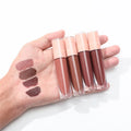New Custom Natural OEM Vegan Private Label  Waterproof Makeup Women Girl Pigment Brown Matte Liquid Lipstick Daily Party Date