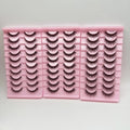 10 Pairs Fluffy CC Curl Russian Strip Lashes Dramatic Cat Eye False Eyelashes Volume Makeup Long Lasting Comfortable Wear
