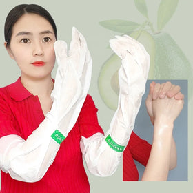 Private Label Long Arm Hand Mask Gloves Whitening Brightening Hydrating Firming Anti-Aging Anti-Wrinkle Collagen Vegan Wholesale