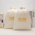 Luxury Soft  White Velvet Pouch for Jewelry Customized Drawstring Velvet Dust Gift Cosmetic Packaging Bag