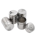 BBQ Salt Pepper Condiment Box With Holes Stainless Steel Seasoning Spice Shaker Storage Bottle