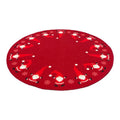 Non-Slip Red Fruit Carpet Christmas Rug for Home Bathroom Entrance Bedroom Happy Holiday Mats for Living Room Made Polyester